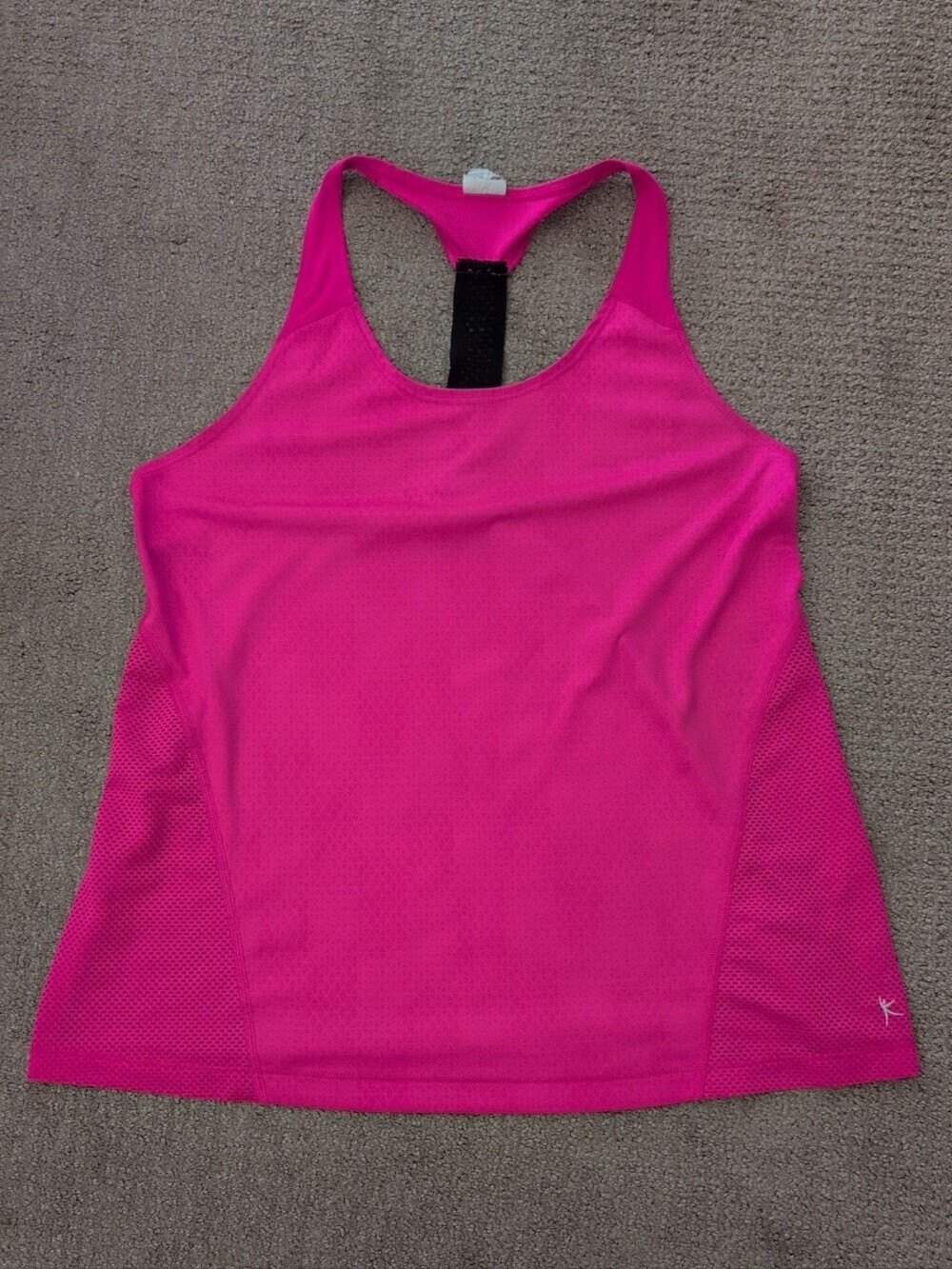 Danskin Hot Pink Racerback Athletic Gym Tank Top